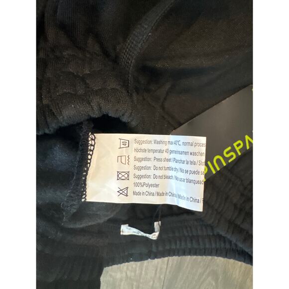 Pinspark Women's Black Wide Leg Sweatpant Size PXL - Picture 4 of 8